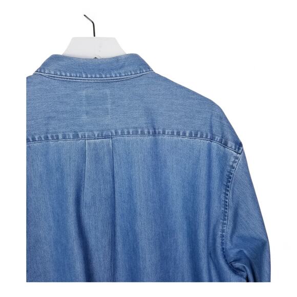 Travelsmith Button Down Denim Shirt - Size XL - Picture 4 of 6